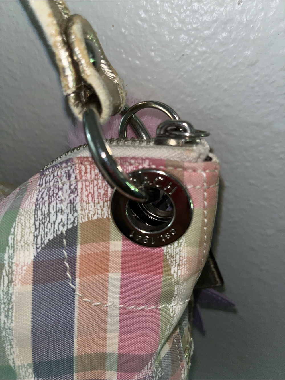 Coach Poppy Madras Tartan Plaid Hobo Shoulder Bag - Picture 11 of 17